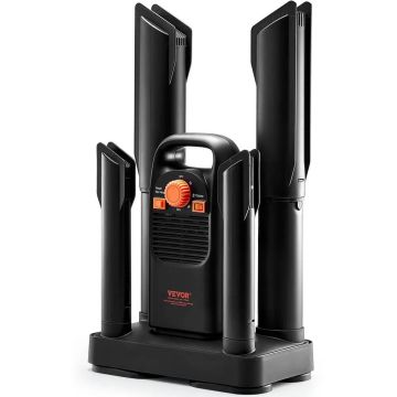 Removable 4-tube shoe dryer with timer and ozone disinfection, abs+pp, black orange