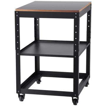 Planing table with wheels, 45 kg load, 3-speed height adjustment