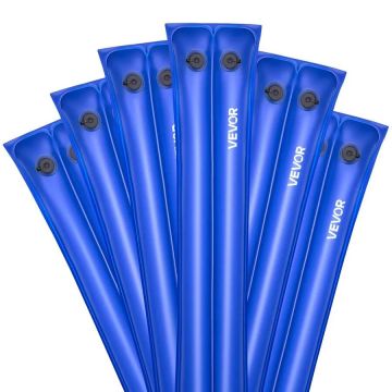 Pokrowiec na basen, worki na wodę, 6 szt., 2380 mm, dwukomorowe, niebieski PVC