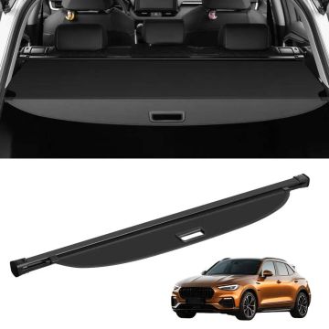Retractable rear trunk cover for Chevrolet and GMC Terrain 2018-2024, aluminum alloy with PVC leather texture, waterproof