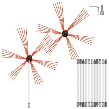 Chimney cleaning kit 1188.7 cm for soot removal