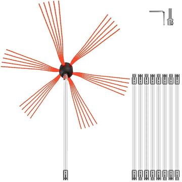 Chimney cleaning kit 914.4 cm with soot remover