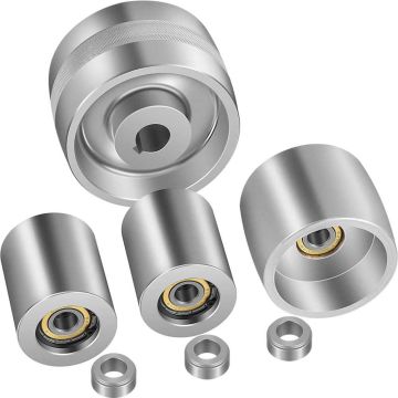 Belt sander wheel set 2"x72", aluminum, complete
