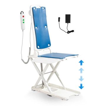 Electric chair lift with adjustable height 3-20 inches, 310 lb support, 45° tilt