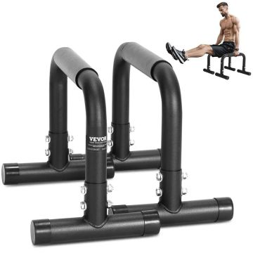 Push-up parallel bars, 500 lb capacity, for home and outdoor sports