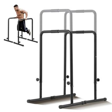 Adjustable height parallel bar stands, 440 kg load capacity, home gym