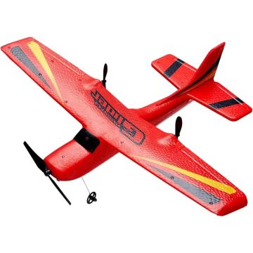 Samolot RC z żyroskopem 6-osiowym, 2,4 GHz, 2 kanały, z 2 bateriami
