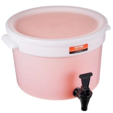 Beverage dispenser 3 gallon with tap and lid, plastic