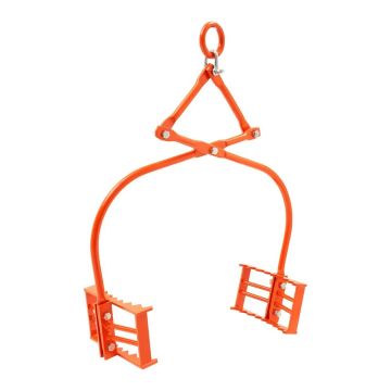 24-inch steel rock and log lifting tongs, 1100 lb lifting capacity