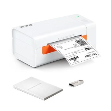 Thermal label printer 4x6 cm with automatic recognition function