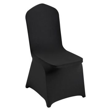 Stretchy black spandex folding chair covers, 30 pcs.