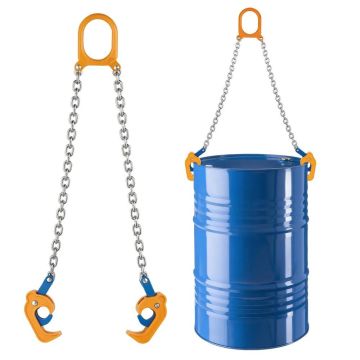 Podnośnik bębna łańcuchowego G80, 0,9 t, 50 cm, stal węglowa
