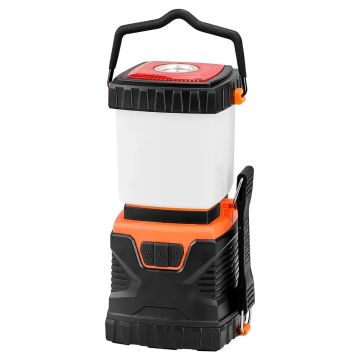 Lampa kempingowa LED 1000 lm, oświetlenie 360°, zasilana bateryjnie