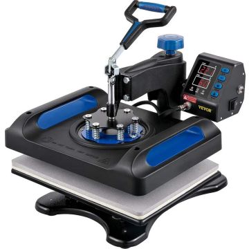 Digital sublimation heat press machine, blue, 30x38 cm