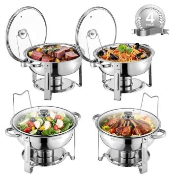 Swedish cutlery set with 4 pans, stainless steel