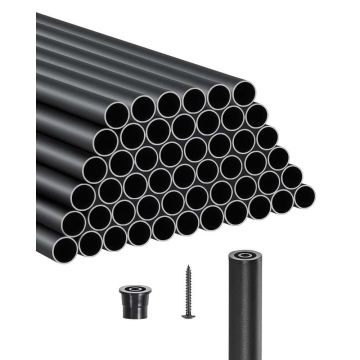 Aluminum Black Waterproof Stair Railing, 26 inches (51 pcs.)
