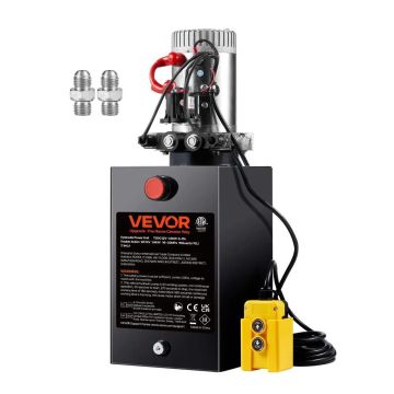 Pompa hydrauliczna 15 l, dwustronnego działania, 0,91 GPM, 3200 PSI, prąd stały 12 V do podnoszenia wywrotek