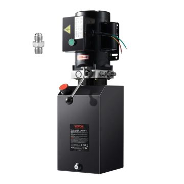 Hydraulic pump 15 qtr, 14.2 L, single-acting, 220 V