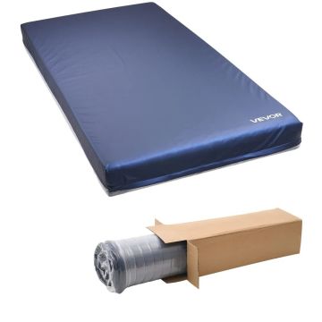 Materac piankowy dwuwarstwowy klasy medycznej do łóżka szpitalnego, 914x2030x153 mm, wodoodporny, zapobiegający odleżynom
