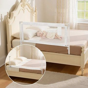 Adjustable bed rail for children, iron with oxford fabric, 1500x890 mm