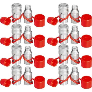 Hydraulic quick coupling 1/2 inch NPT, 8 pairs, 27.6 mpa (ISO 16028)