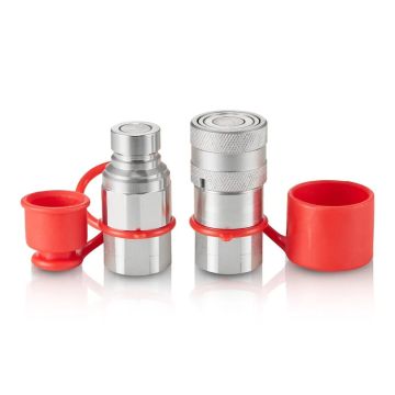 Złącze hydrauliczne płaskie 1/2 cala, szybkozłącze NPT (ISO16028)