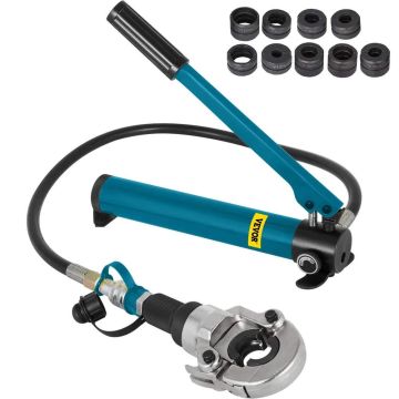 Hydraulic crimping tool for V12-32mm V-IR TH shaped pipes