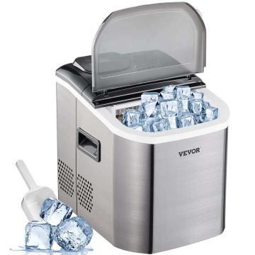 Portable countertop ice maker with water dispenser, 18.1 kg