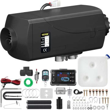 5 kW 12 V diesel parking heater with LCD switch and muffler