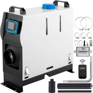Diesel 8 kW 12 V orange air heater for trucks and campers