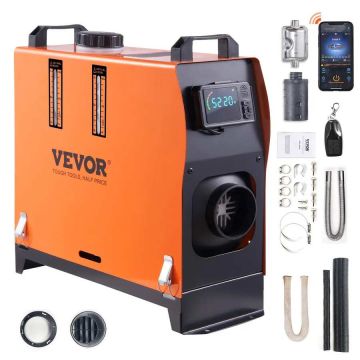 Diesel air heater 12 V 5 kW bluetooth LCD display for cars and campers