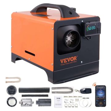 Diesel air heater 12V 5 kW with bluetooth LCD display for cars and campers