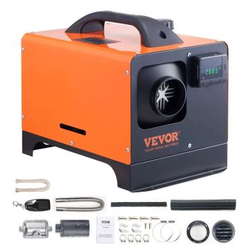 Diesel air heater 12V 8 kW with LCD and remote control for car-camper