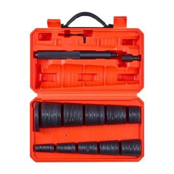 Bearing pressing tool set, 52 pieces, carbon steel