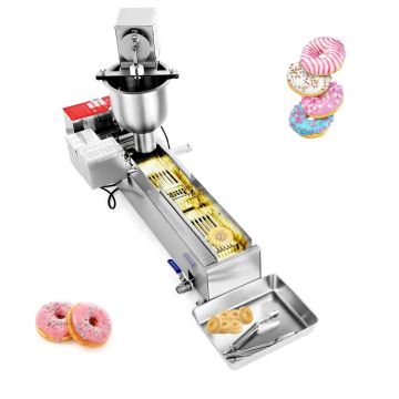 Automatic stainless steel donut making machine, 90 pcs/hr, 3 molds