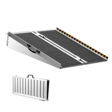 Portable folding aluminum ramp for the disabled, 61 cm, 362.9 kg load capacity