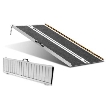 Portable aluminum folding ramp for the disabled, 152 cm, 363 kg