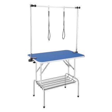 Stół do pielęgnacji zwierząt 915x610 mm składany, z zaciskiem
