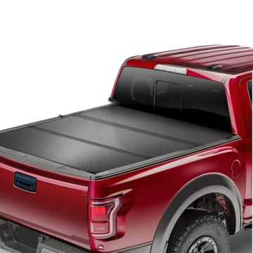 Three-piece truck bed cover, black, 5.8' x 5.3', chevy silverado GMC sierra 1500 2019–2024