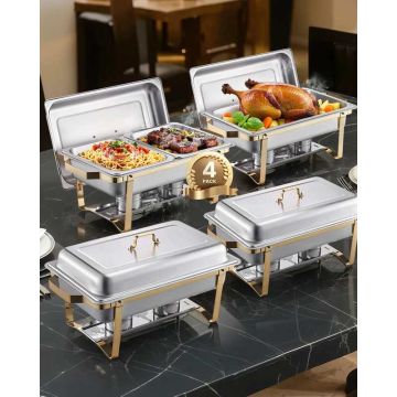 Swedish cutlery set 8 L, stainless steel, 4 pcs.