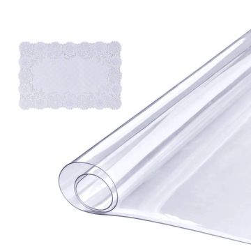 Transparent PVC tablecloth 18x36 cm, 1.5 mm, waterproof