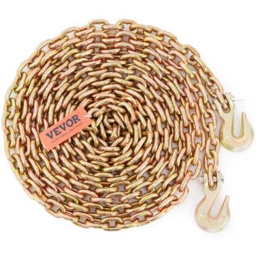 Transport chain G80, 7.94 mm x 6.10 m, 2222 kg, zinc-manganese