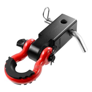 D-ring hitch attachment, 2 inch, for heavy duty towing accessories