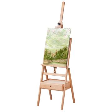 H-shaped easel made of beech wood, for canvases up to 91.4 cm