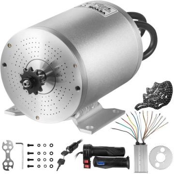 Electric brushless 72V 3000W motor with controller and throttle handle for scooter and bicycle