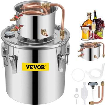 Moonshine distillation kit with water pump, 12.5 L capacity