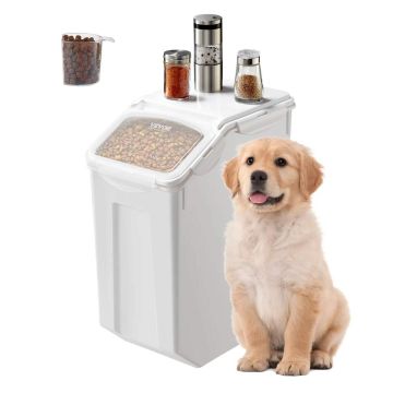 Rice container with wheels, 20 L, airtight dispenser