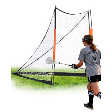 Bramka do lacrosse'a 6x6 stóp, przenośna z siatką i koszem, sprzęt treningowy