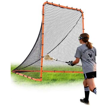 Bramka do lacrosse'a ze stalową ramą, 6' x 6', składana, pomarańczowa