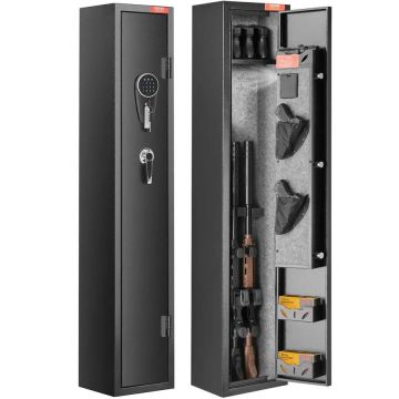 Gun safe with digital keypad and removable shelf